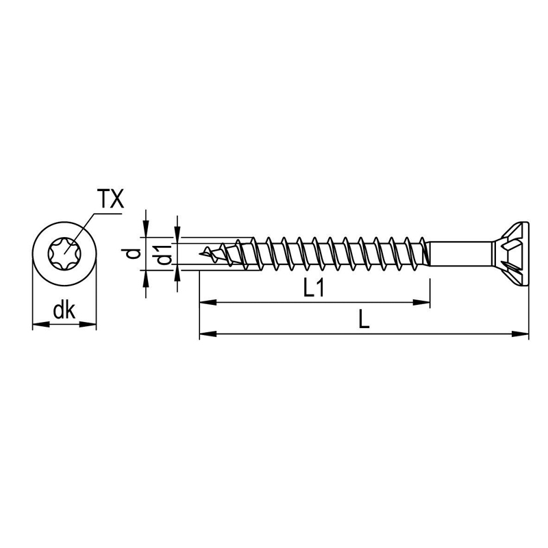 REISSER Q200plus Spanplattenschraube verz.