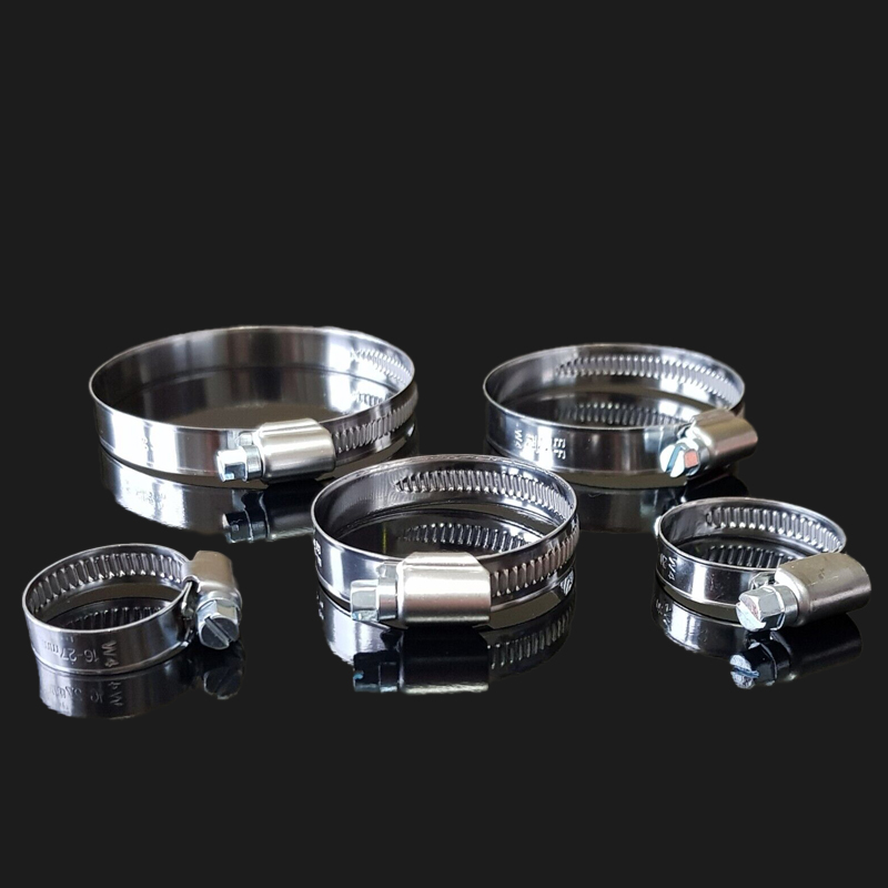 Schlauchschellen Edelstahl A2 W4 DIN3017 mit Schneckenantrieb