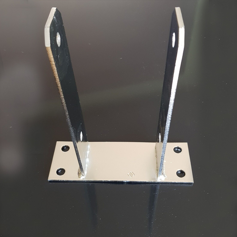 U-Pfostentraeger 91mm Edelstahl A2 91x180x200mm