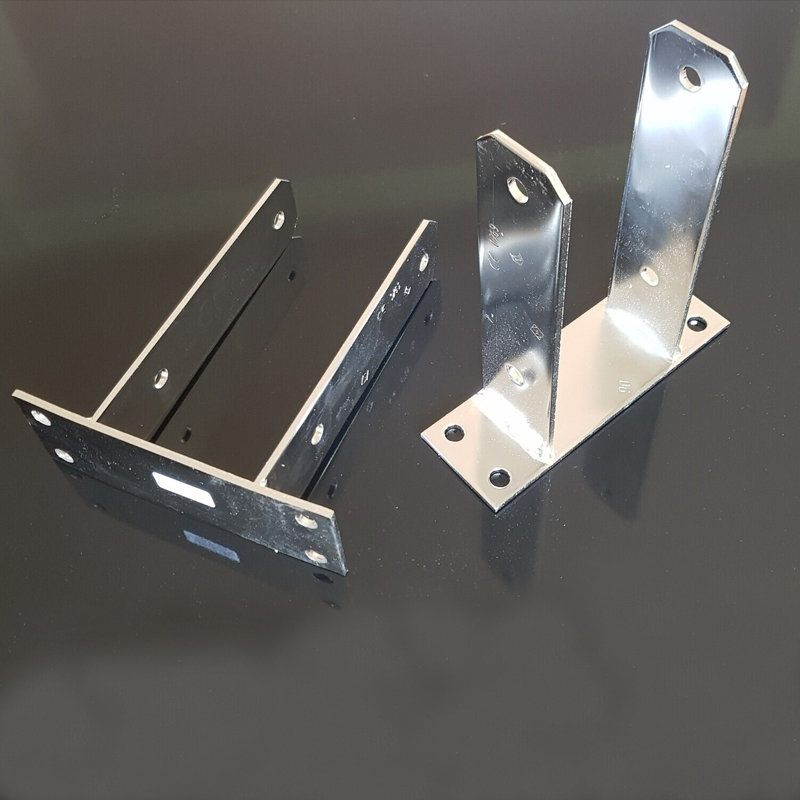 U-Pfostentraeger 91mm Edelstahl A2 91x180x200mm