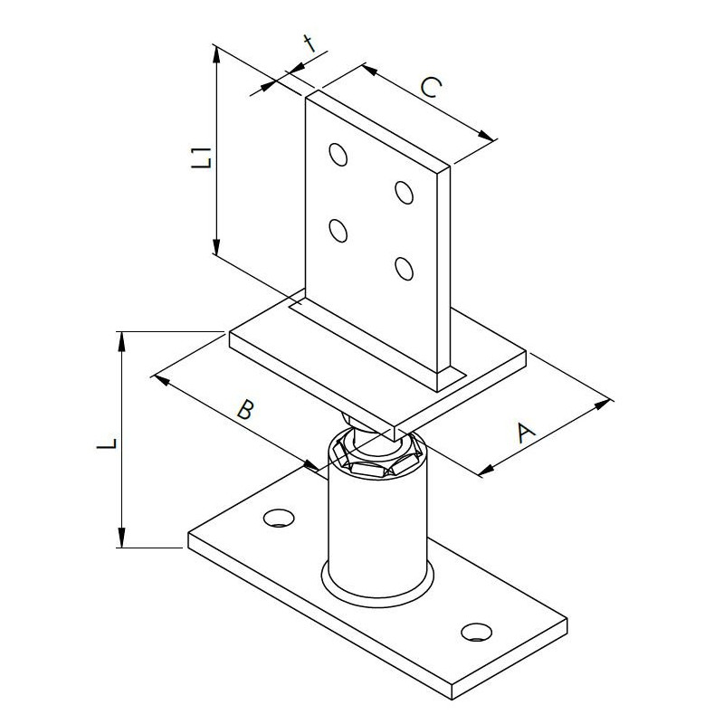 schraubenheld-shop-pfostentraeger_typ_t_hoehenverstellbar-1
